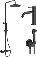 Комплект для ванной Plumberia Selection Ixo KITZXO6302NO53 черный матовый Комплект для ванной Plumberia Selection Ixo KITZXO6302NO53 черный матовый