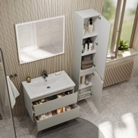 Тумба с раковиной SanStar Riana 70 подвесная, grey, раковина Como 70