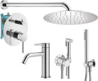 Комплект для ванной Plumberia Selection Ixo KITZXO18CR53 С ВНУТРЕННЕЙ ЧАСТЬЮ, хром