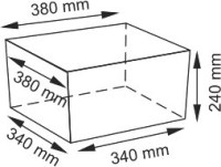 Контейнер Wasserkraft Kammel WB-180-L темно-кремовый, большой
