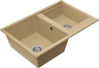Мойка кухонная AQUATON Делия 78 DBL латте