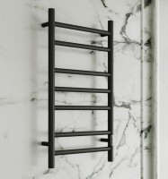 Полотенцесушитель электрический Bauedge Stil R 40х80, матовый черный RAL9005