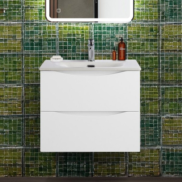 Тумба под раковину BelBagno Marino-cer-n 60 подвесная, bianco lucido