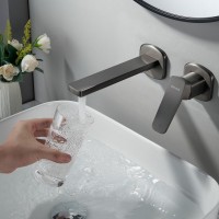 Смеситель для раковины/умывальника встраиваемый Shevanik S9941T, оружейная сталь Смеситель для раковины/умывальника встраиваемый Shevanik S9941T, оружейная сталь