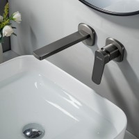 Смеситель для раковины/умывальника встраиваемый Shevanik S9941T, оружейная сталь Смеситель для раковины/умывальника встраиваемый Shevanik S9941T, оружейная сталь