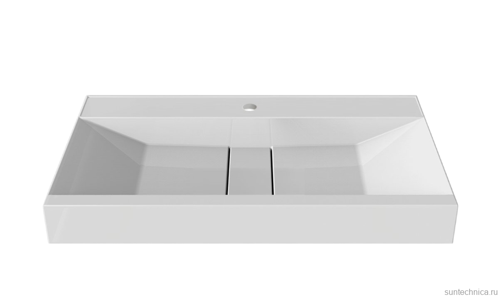 Тумба с раковиной Belux Базель 90 напольная, голубой малахит матовый