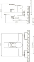 Смеситель для ванны с душем Elghansa Brunn New 2382306