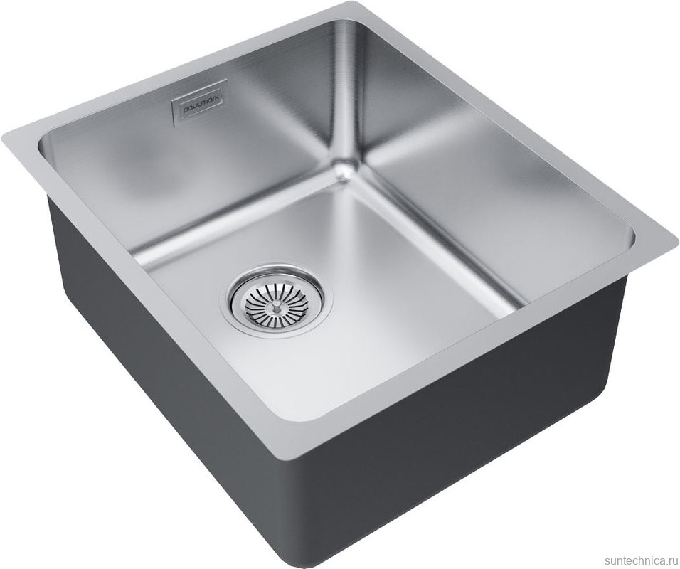 Мойка кухонная Paulmark Vista PM904438-BS брашированная нержавеющая сталь