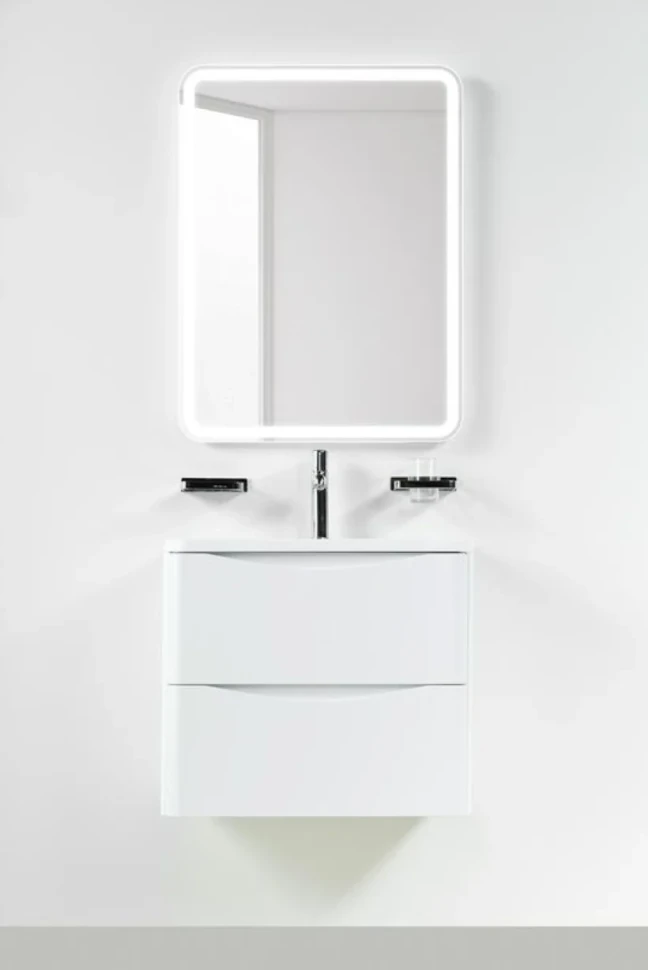 Мебель для ванной комнаты BelBagno Acqua 60 подвесная, bianco lucido