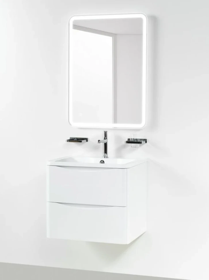 Мебель для ванной комнаты BelBagno Acqua 60 подвесная, bianco lucido