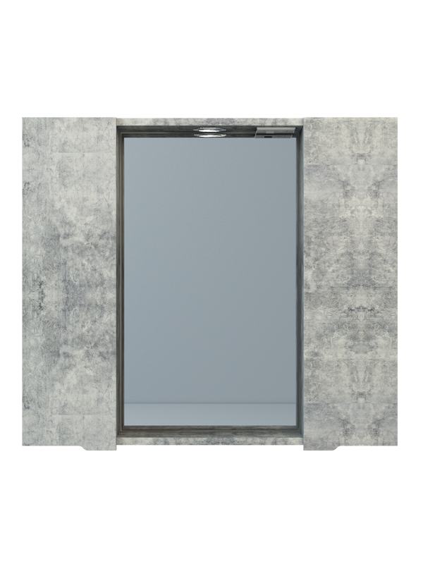 Зеркало Emmy Агата 80 светлый бетон