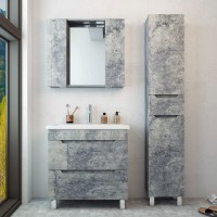 Зеркало Emmy Агата 80 светлый бетон