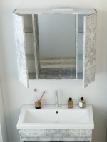 Зеркало Emmy Агата 80 светлый бетон