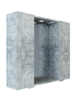 Зеркало Emmy Агата 80 светлый бетон