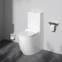 Унитаз-компакт напольный AM.PM Like C808600SC безободковый, с сиденьем микролифт, белый