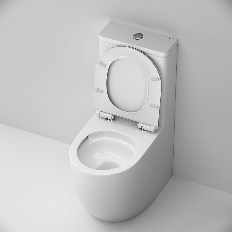 Унитаз-компакт напольный AM.PM Like C808600SC безободковый, с сиденьем микролифт, белый