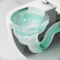 Унитаз-компакт напольный AM.PM Like C808600SC безободковый, с сиденьем микролифт, белый