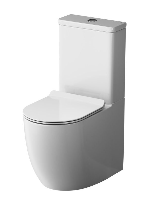 Унитаз-компакт напольный AM.PM Like C808600SC безободковый, с сиденьем микролифт, белый