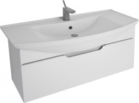 Тумба с раковиной Dreja Laguna 105 подвесная, белый глянец