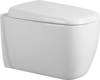 Унитаз подвесной Abber Rechteck AC1217 безободковый, с микролифтом, белый