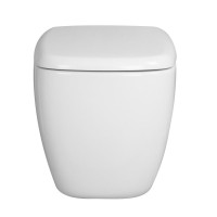 Унитаз подвесной Abber Rechteck AC1217 безободковый, с микролифтом, белый