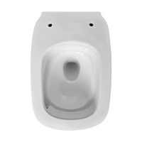 Унитаз подвесной Abber Rechteck AC1217 безободковый, с микролифтом, белый