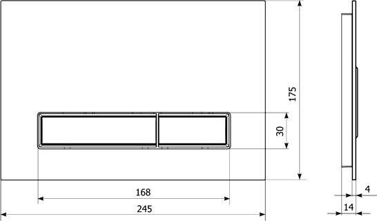 Кнопка смыва Lavinia Boho RelFix 3805003W белая