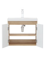 Тумба с раковиной Corozo Блисс 60 подвесная, дуб крафт
