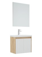 Тумба с раковиной Corozo Блисс 60 подвесная, дуб крафт