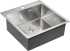 Комплект Мойка кухонная Paulmark Kroner PM215151-BS брашированная нержавеющая сталь + Смеситель для кухни Domaci Равенна ECB 7015 сатин