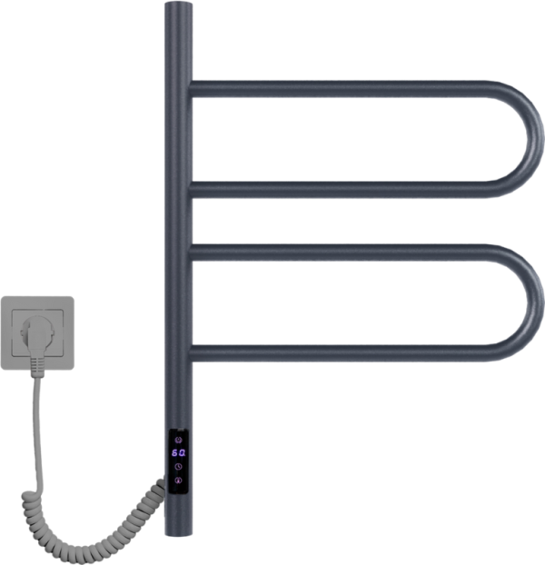 Полотенцесушитель электрический Vincea VTD-1R1CGE 44x60 графит