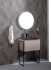 Мебель для ванной Armadi Art Vallessi 60 кашемир, с черной раковиной