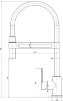 Смеситель для кухни Lemark Soul LM6006C с гибким изливом