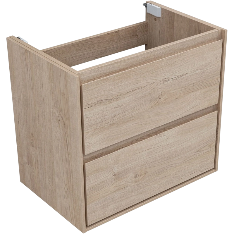 Тумба с раковиной Aquanet Милан 70 подвесная, дуб светлый