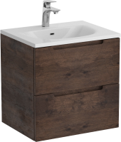 Тумба с раковиной BelBagno Etna 39 50 rovere moro, раковина BB-8099-3-50