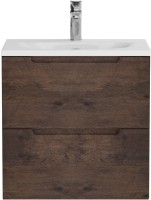 Тумба с раковиной BelBagno Etna 39 50 rovere moro, раковина BB-8099-3-50
