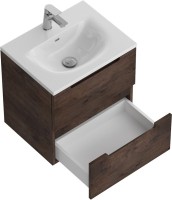 Тумба с раковиной BelBagno Etna 39 50 rovere moro, раковина BB-8099-3-50