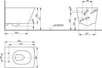 Унитаз подвесной Toto SP CW532Y с микролифтом