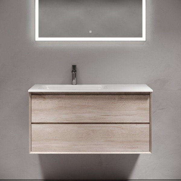 Тумба под раковину Sancos Marmi 2.0 100 L дуб галифакс натуральный