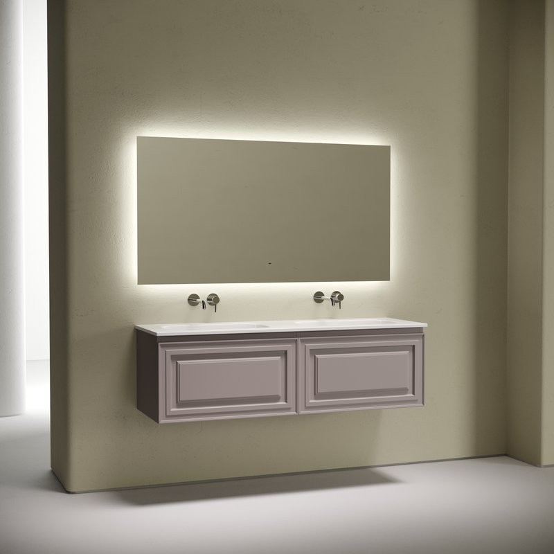 Тумба с раковиной Sancos Very 140 подвесная, doha soft, раковина CN7022wx