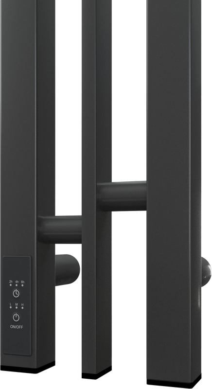 Полотенцесушитель электрический Point Фрея PN20718GB 10x80, графит блеск