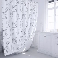 Штора для ванной Fixsen Teddy Wash FX-1505 180x200 Штора для ванной Fixsen Teddy Wash FX-1505 180x200