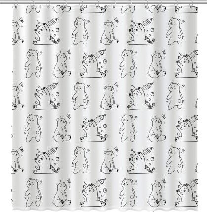 Штора для ванной Fixsen Teddy Wash FX-1505 180x200
