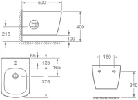 Биде подвесное Allen Brau Liberty 4.33005.20 Биде подвесное Allen Brau Liberty 4.33005.20