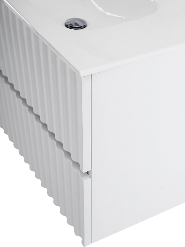 Тумба под раковину Art&Max Elegant 60 подвесная, белая глянцевая