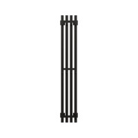 Полотенцесушитель электрический Grota Corsa K N RAL9005 EL 18х120, с крючками, матовый черный