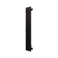 Полотенцесушитель электрический Grota Corsa K N RAL9005 EL 18х120, с крючками, матовый черный