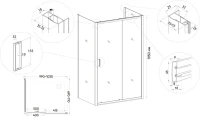 Душевой уголок Veconi Rovigo RV-046B 100x70