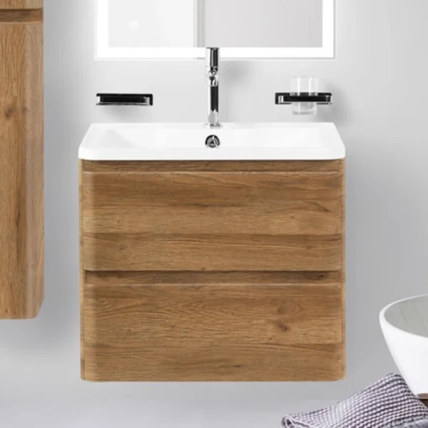 Тумба под раковину BelBagno Albano 70 подвесная, rovere rustico