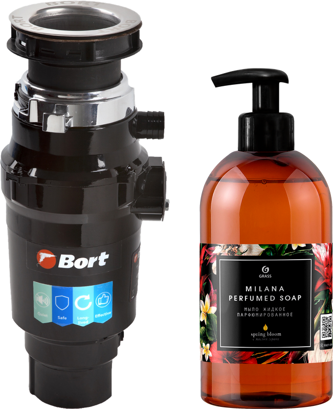Измельчитель отходов Bort Master Eco 91275752 + жидкое мыло